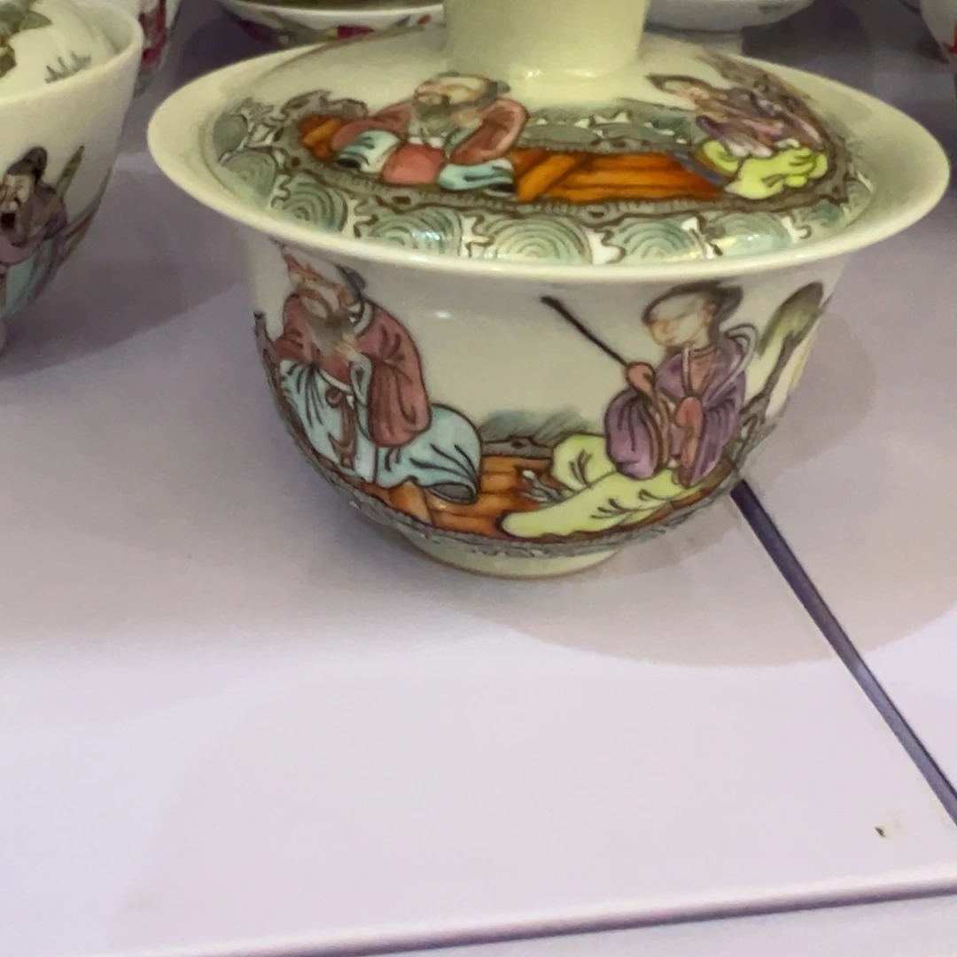 扬***泉瓷片瓷器摆件、茶室雅器