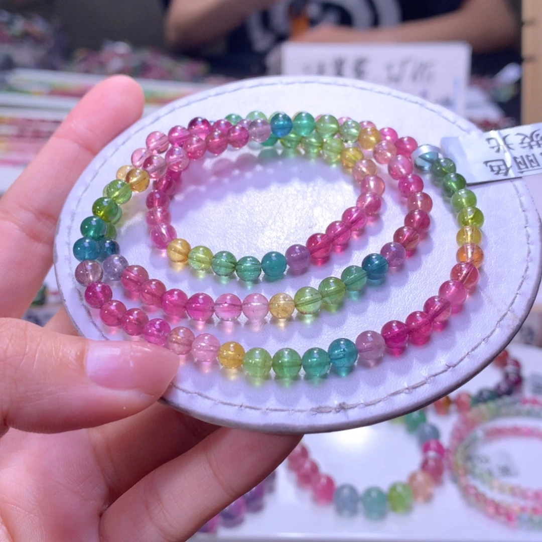 【闪购商品】未镶嵌手链碧玺5.3mm左右