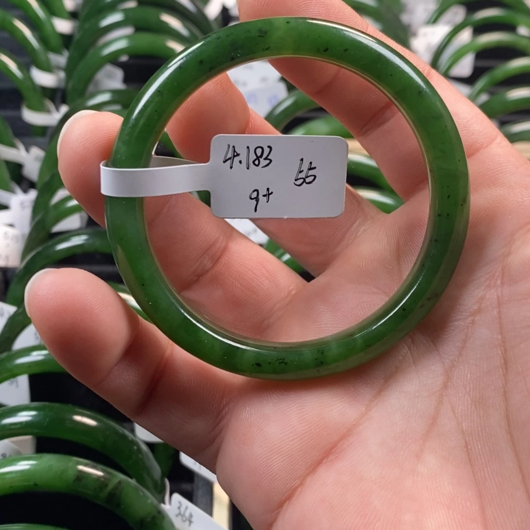 和田玉（碧玉）未镶嵌手镯55