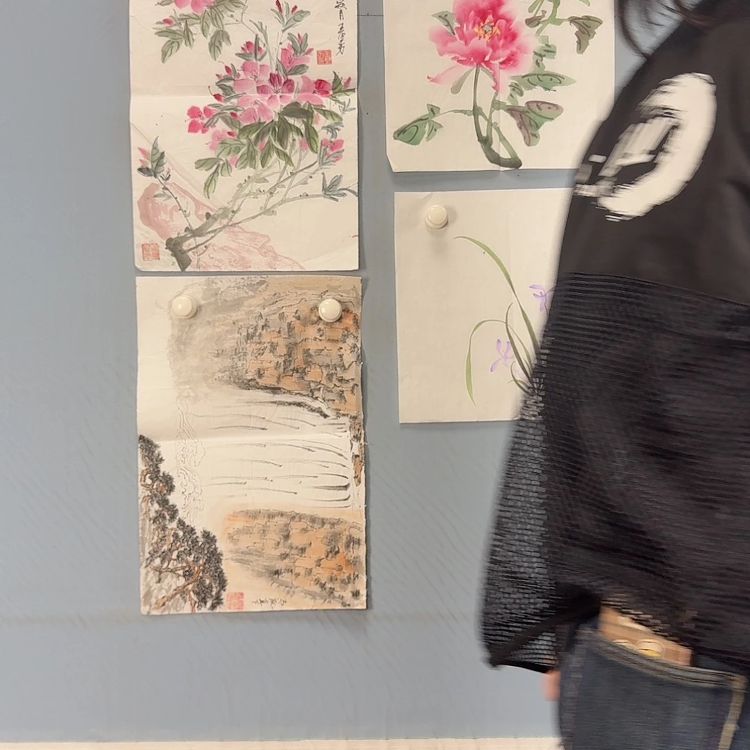 国画415 牡丹一如您的脸颊美丽的