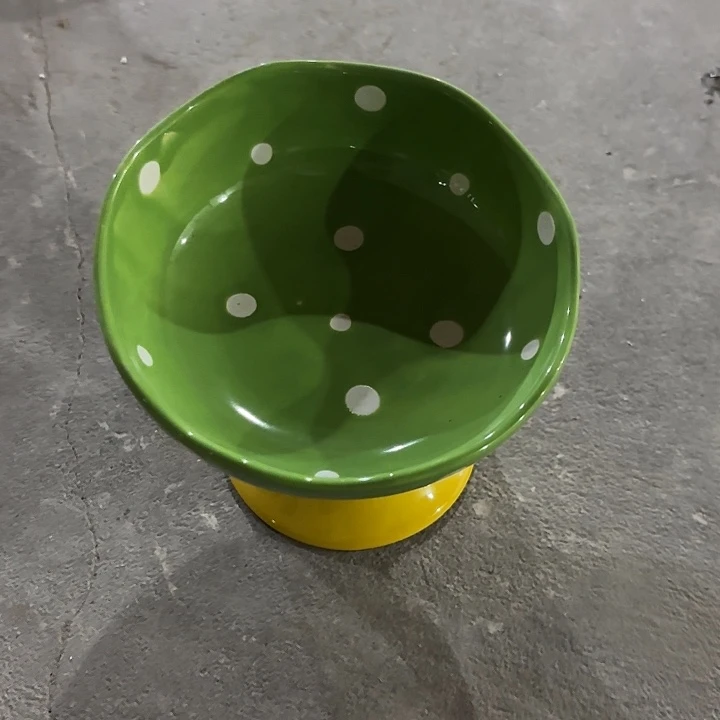 陶瓷波点微瑕高脚