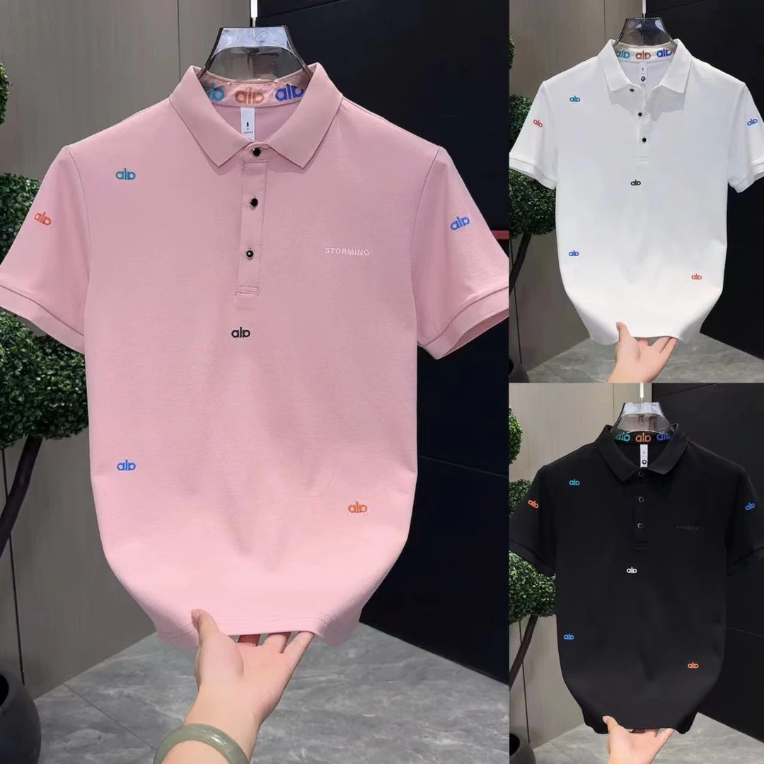 刺绣百搭简约字母POLO衫96645