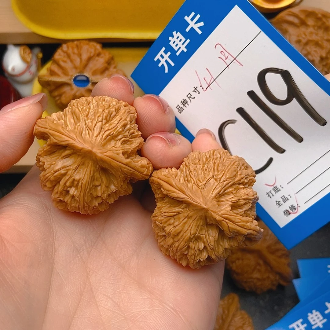 桃核吊坠核桃望月