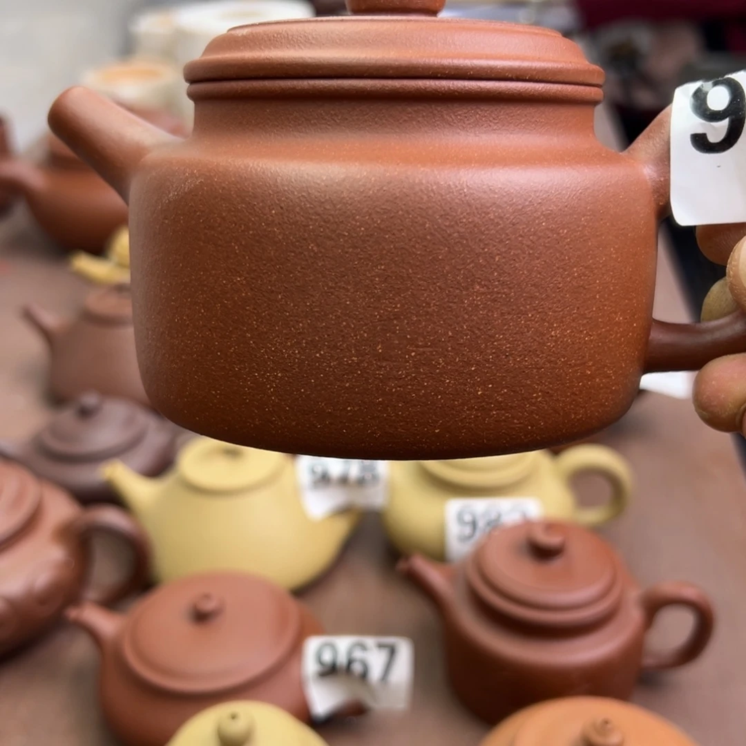 紫砂茶壶红将坡德钟350cc