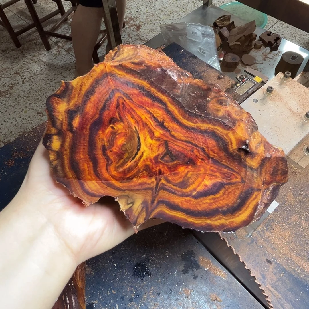 锦***伟把件黄花梨/降香黄檀树头