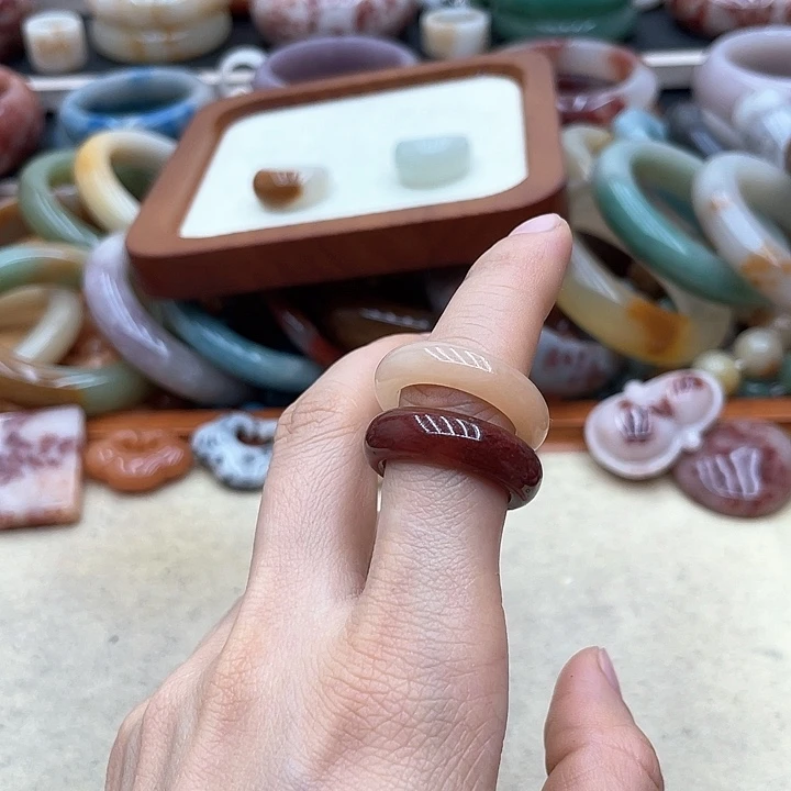 石英质玉圈口齐全未镶嵌@****美