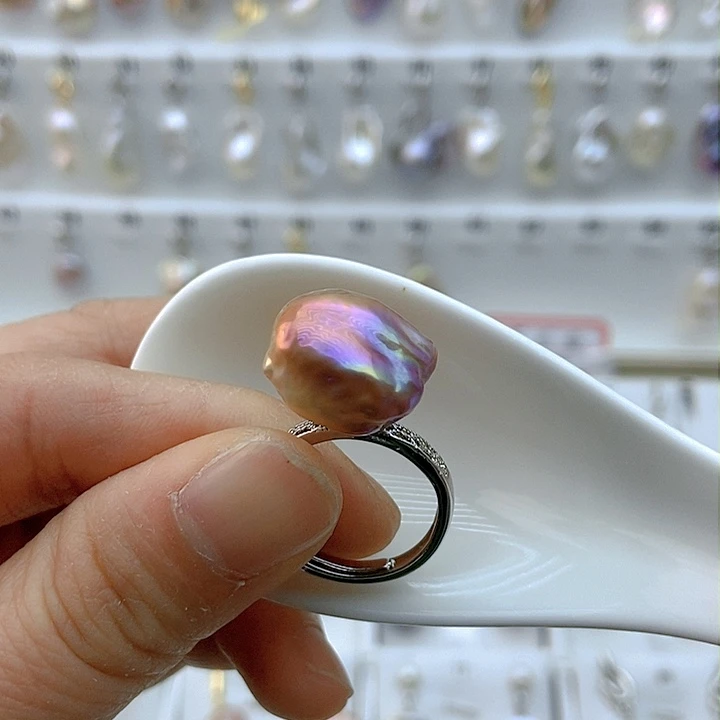 淡水珍珠颈饰9K金镶嵌