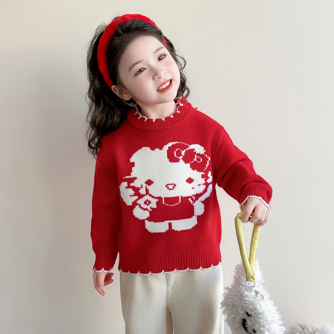 女童春装毛衣儿童韩版洋气时髦针织衫小女孩宝宝春季衣服2025新款