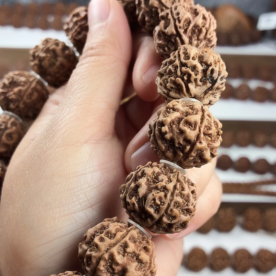 金刚菩提手串原生态精品5瓣蜂窝双龙