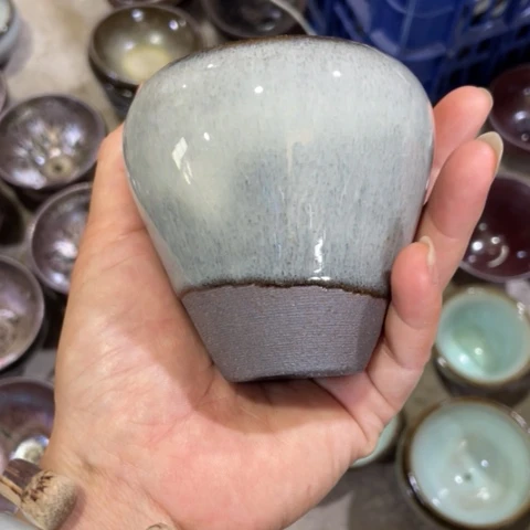 茶盏建阳建盏微瑕手握