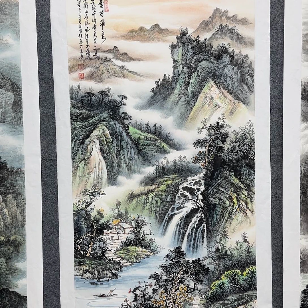 国画138*70纯手绘明锐