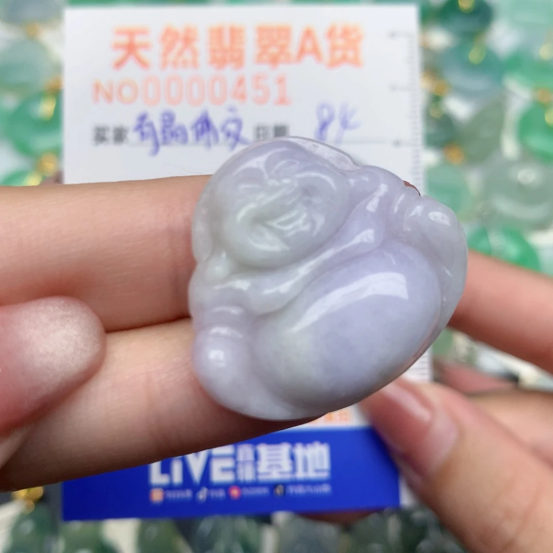 翡翠未镶嵌颈饰佛公