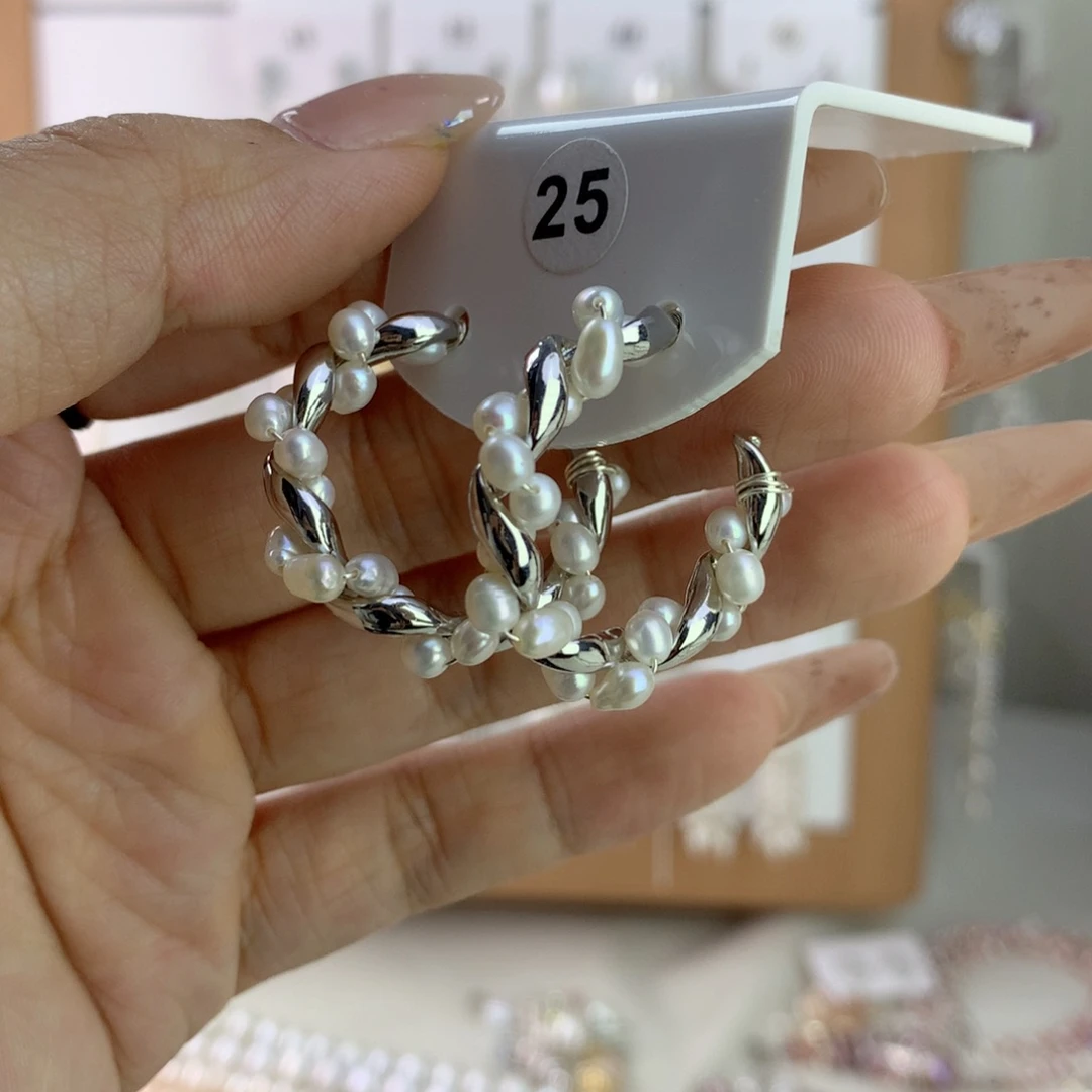 未镶嵌耳饰淡水珍珠