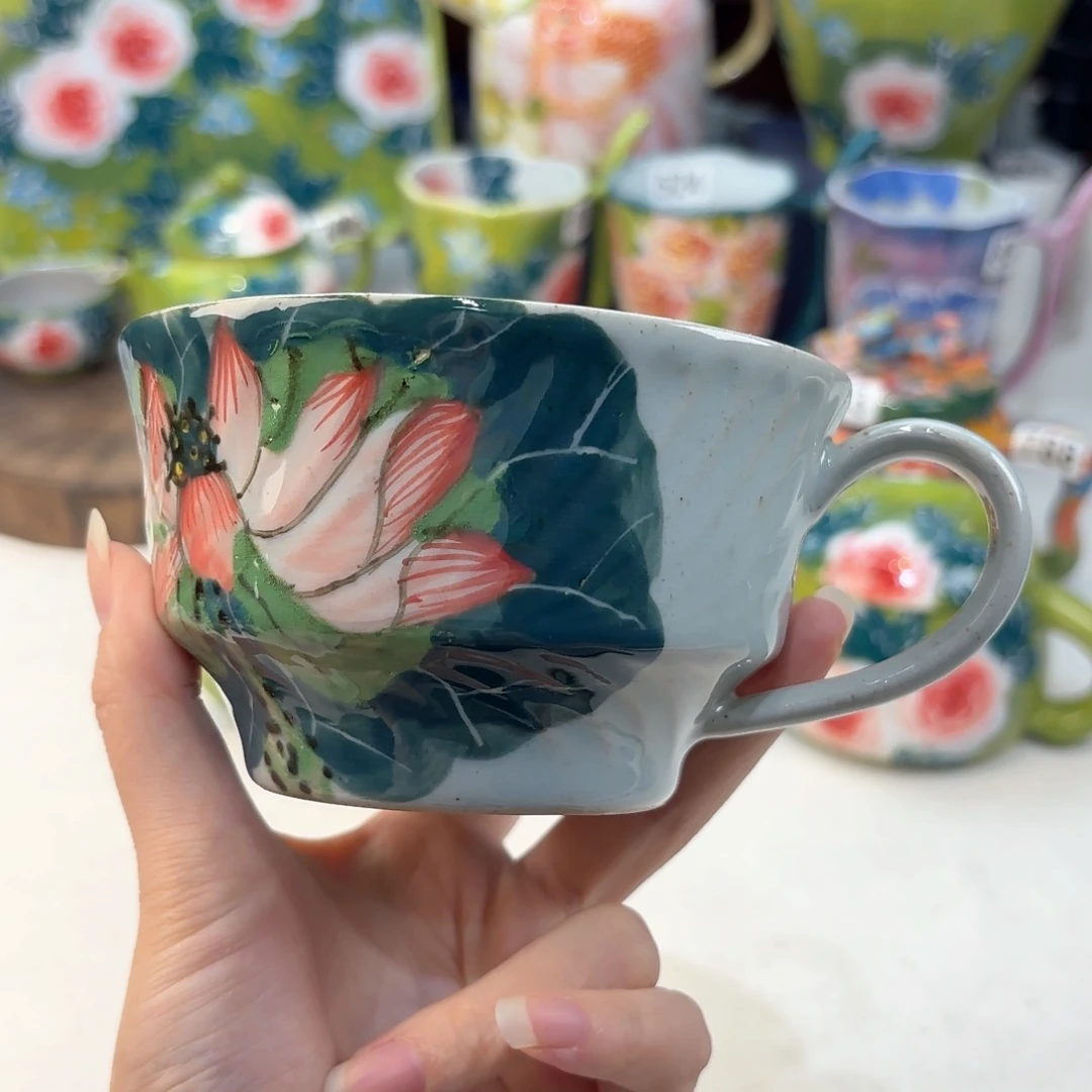 景德镇手绘高温釉下彩陶瓷茶具