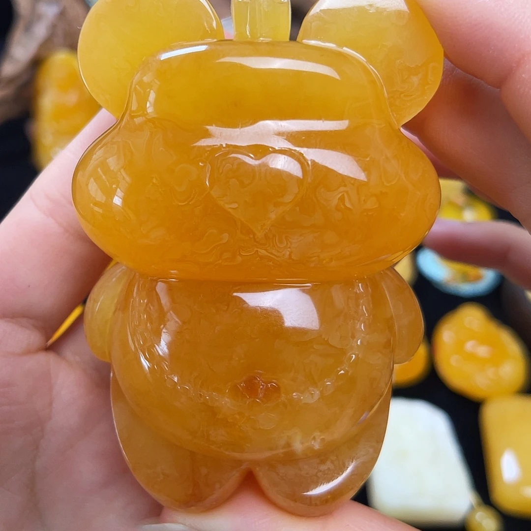 琥珀未镶嵌珠宝奇石微瑕