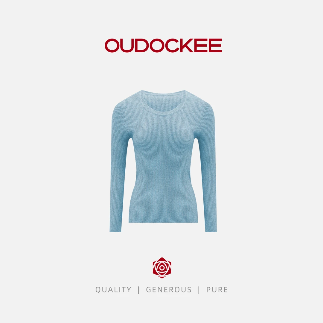 OUDOCKEE 鸥鸥【女神】韩国长袖针织衫软糯打底 SACU1020T