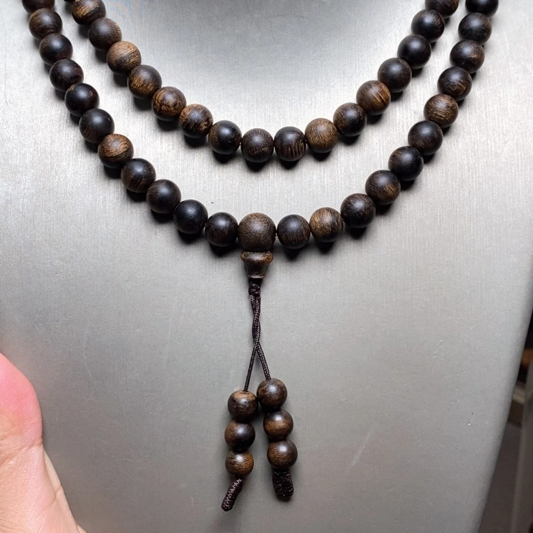 沉香手串越南芽庄瘤疤紫棋楠0.6✖️108