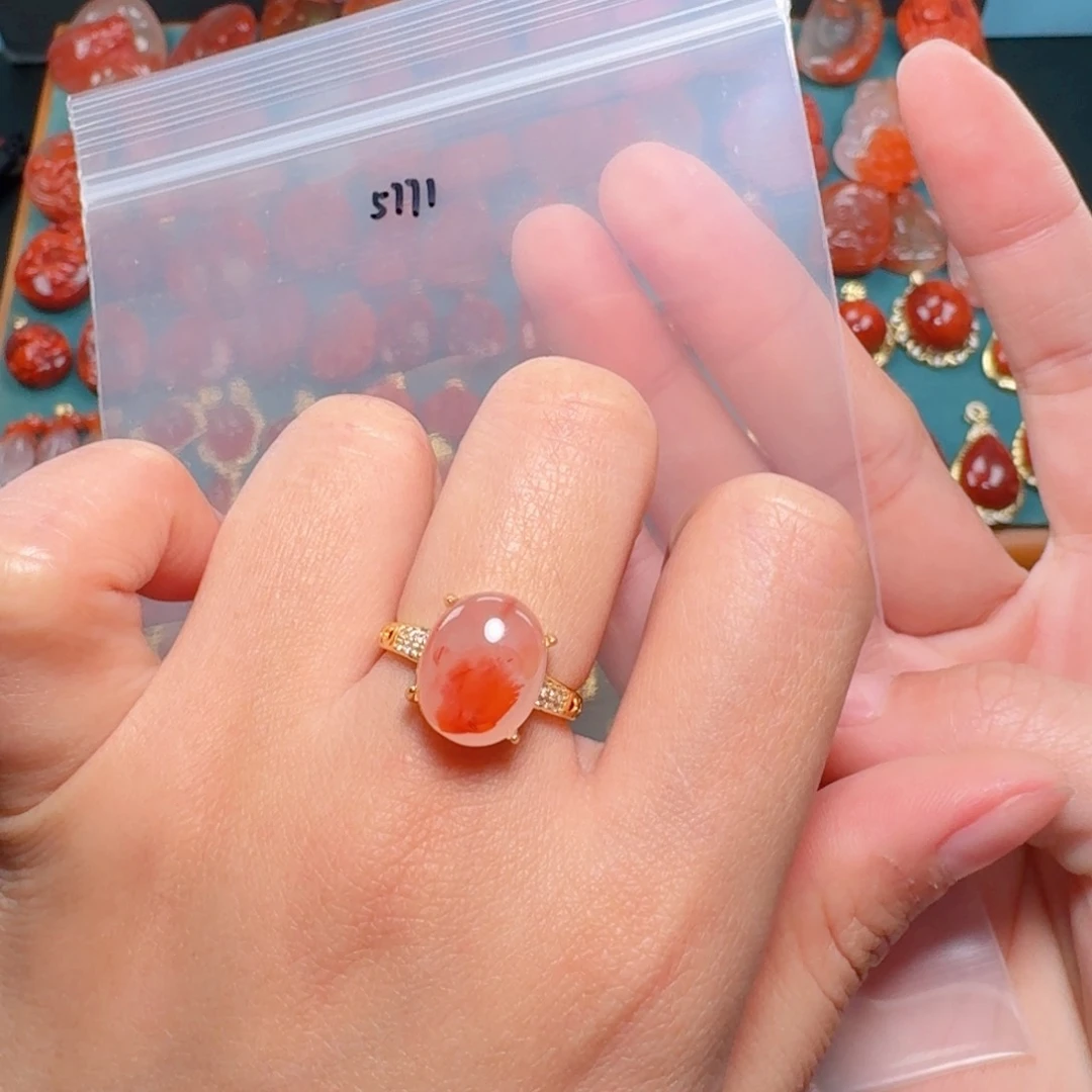 南红玛瑙南红银S925镶嵌