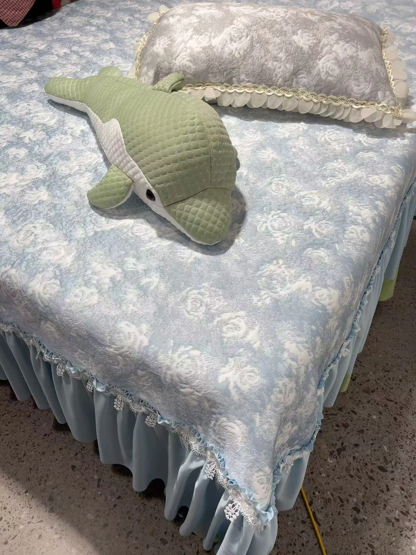 床裙款一等品A类冰丝席国色芳华床群宽三件套