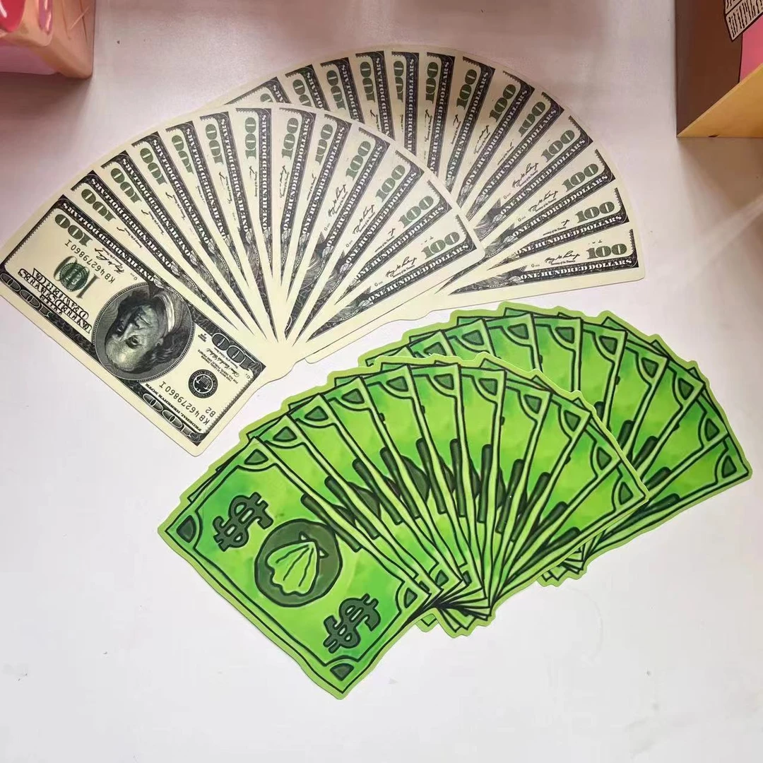 美金钞票比奇堡美元小扇子海绵宝宝钞票小扇子随身新奇搞怪手摇扇