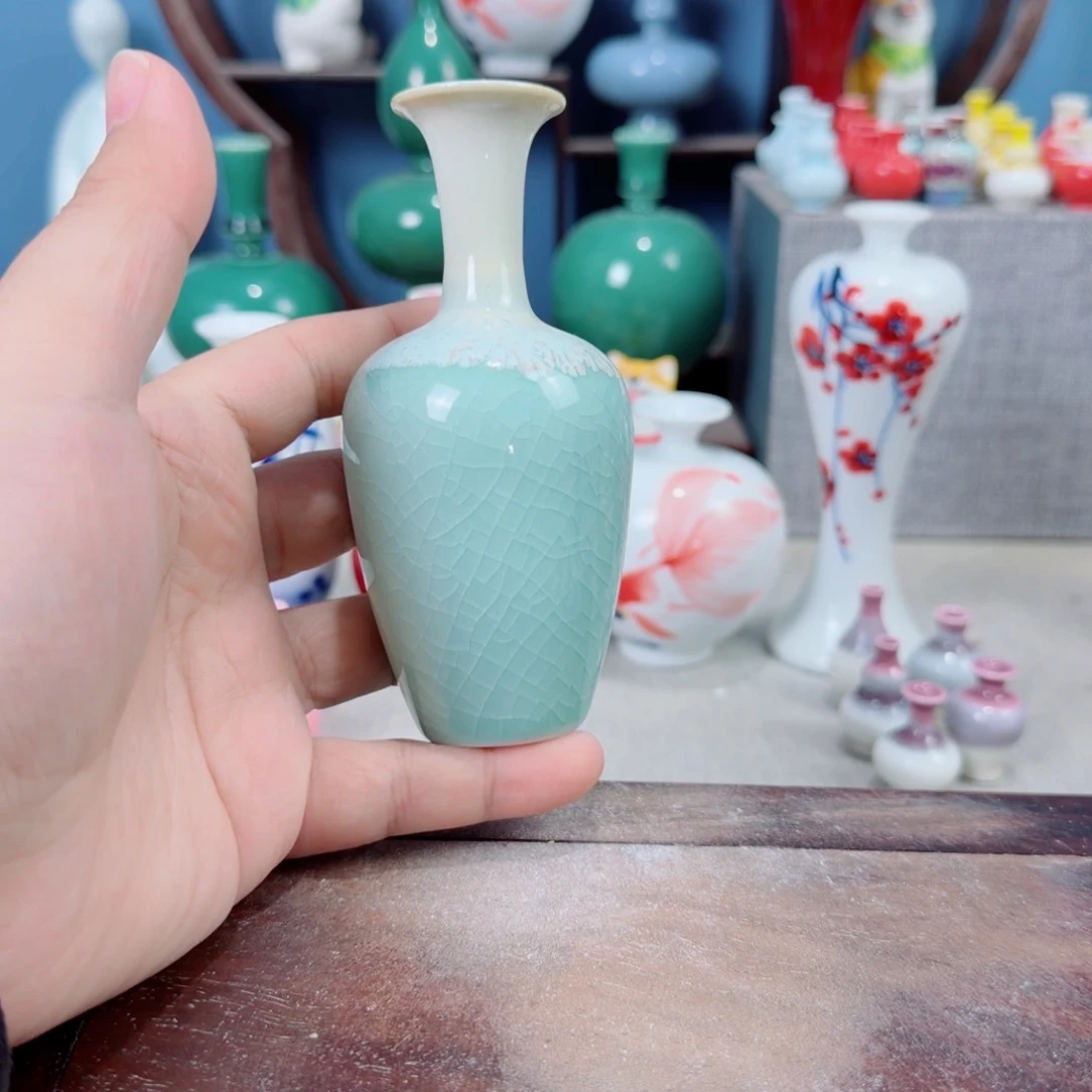 陶瓷手工小花器摆件