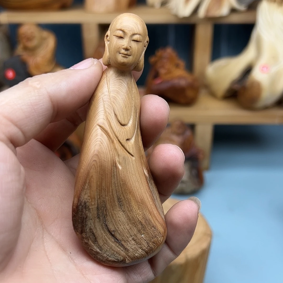 木波*蜜柏木摆件手把件