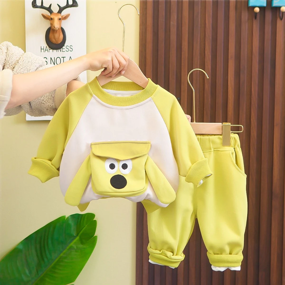 【3026】儿童套装男童女童婴儿洋气小童卫衣休闲运动男宝春秋装