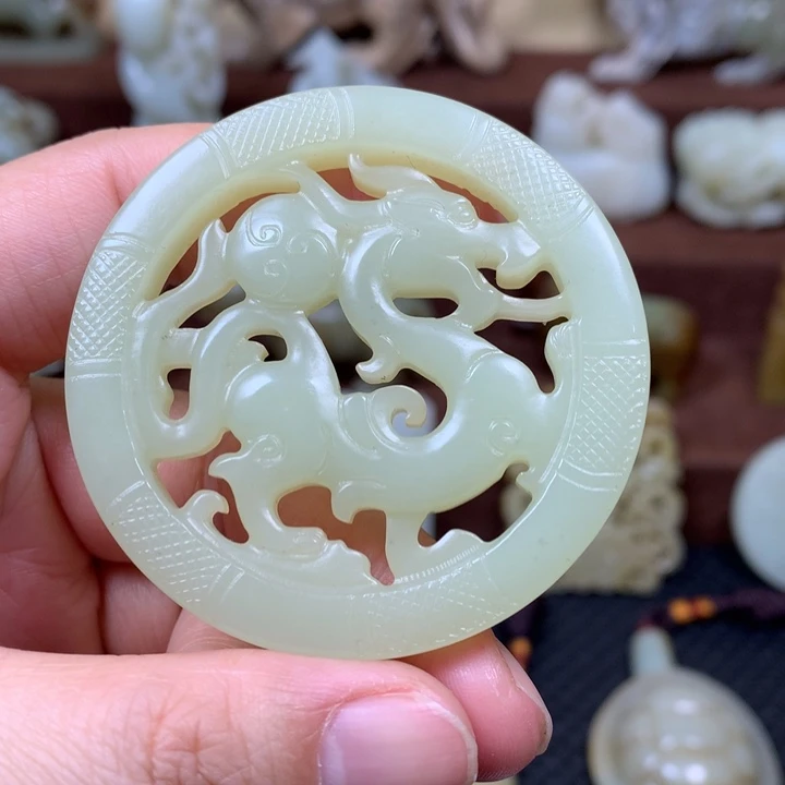 和田玉未镶嵌挂件