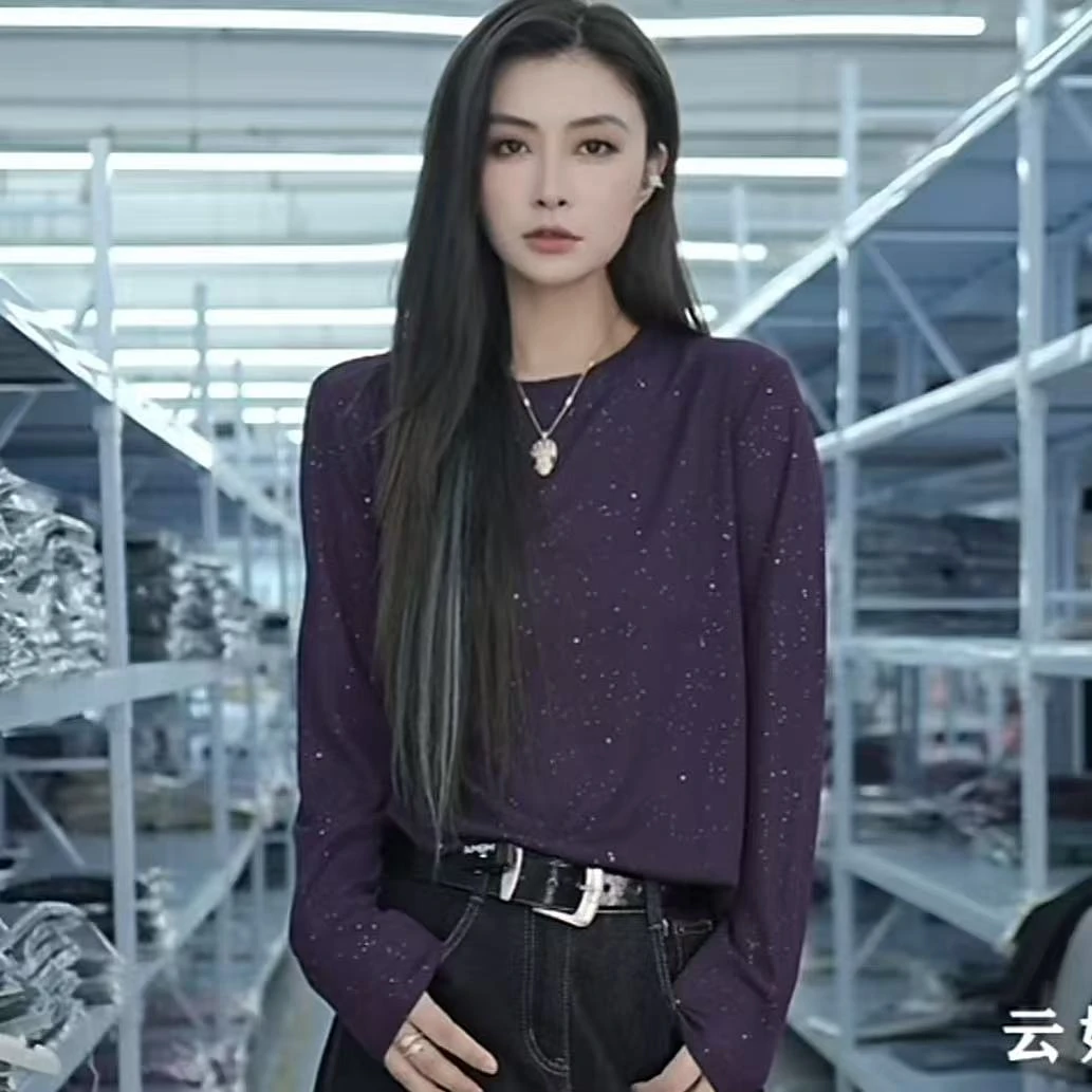 【例畔精选】2025春秋季新款百搭星空气质时尚休闲套头针织衫S757#