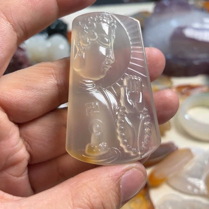 玛瑙/玉髓未镶嵌吊坠(不含链)