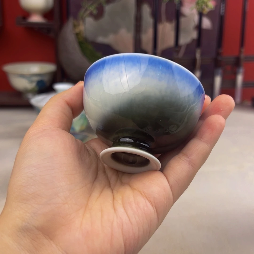 杯子纯手工柴烧主人杯