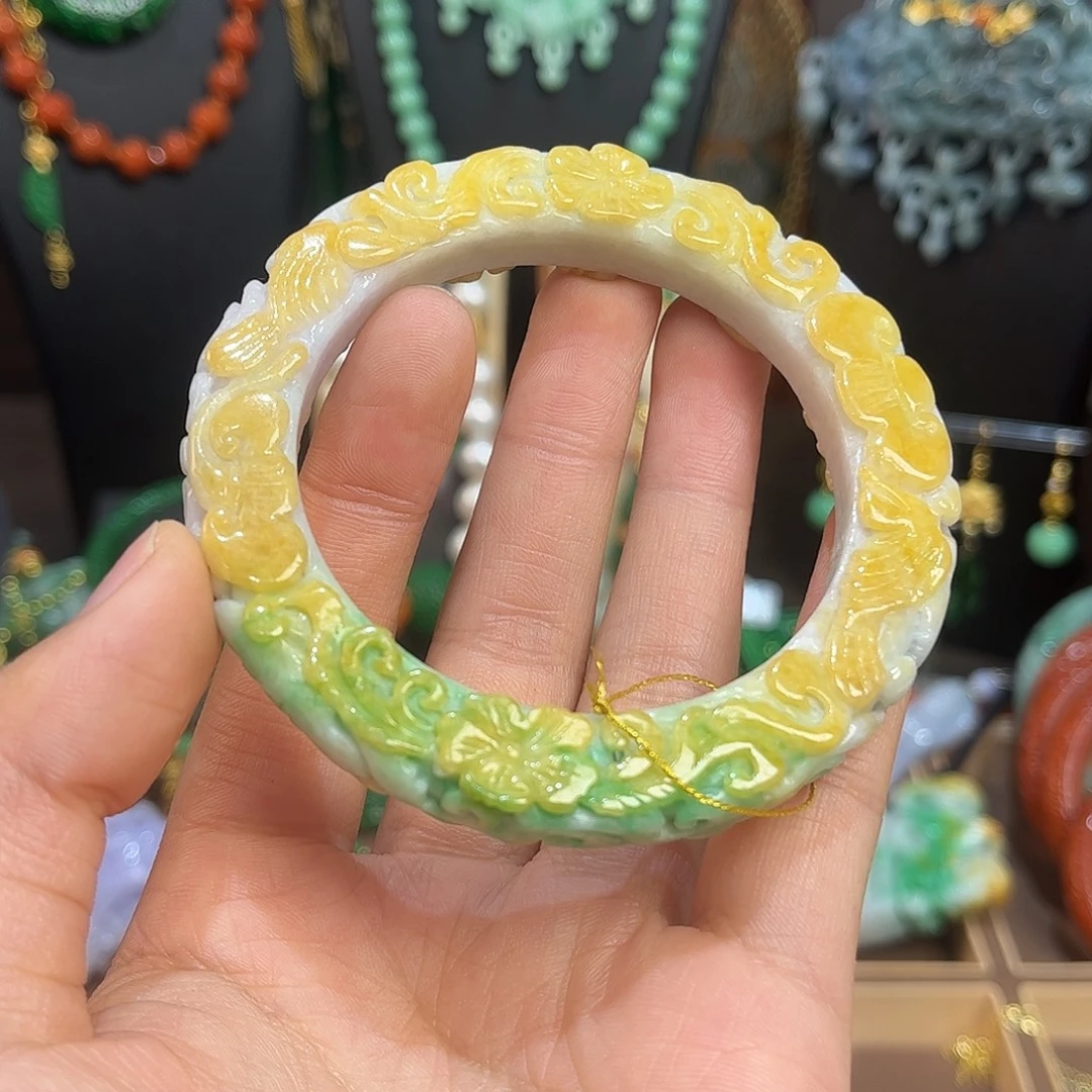 翡翠未镶嵌手镯58～59