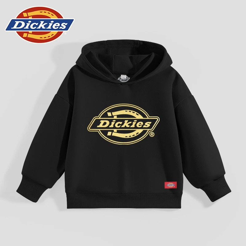 Dickies童装男童卫衣春秋款儿童简约复古上衣中小童秋季套头衫潮