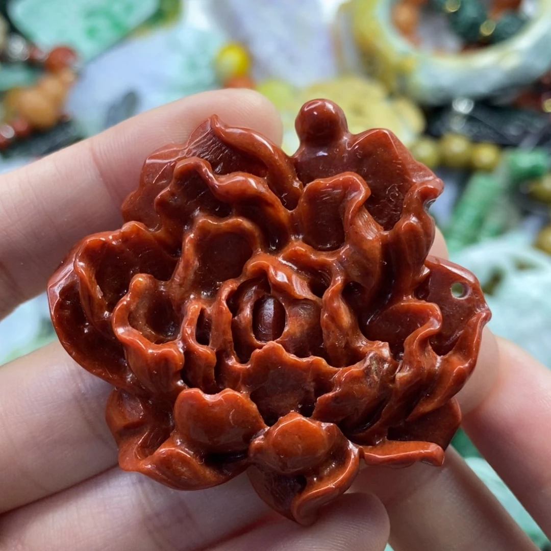 翡翠未镶嵌颈饰小*