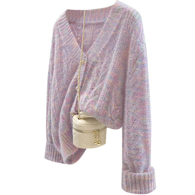 丝柏舍秋冬气质慵懒风针织衫S43X9685Z