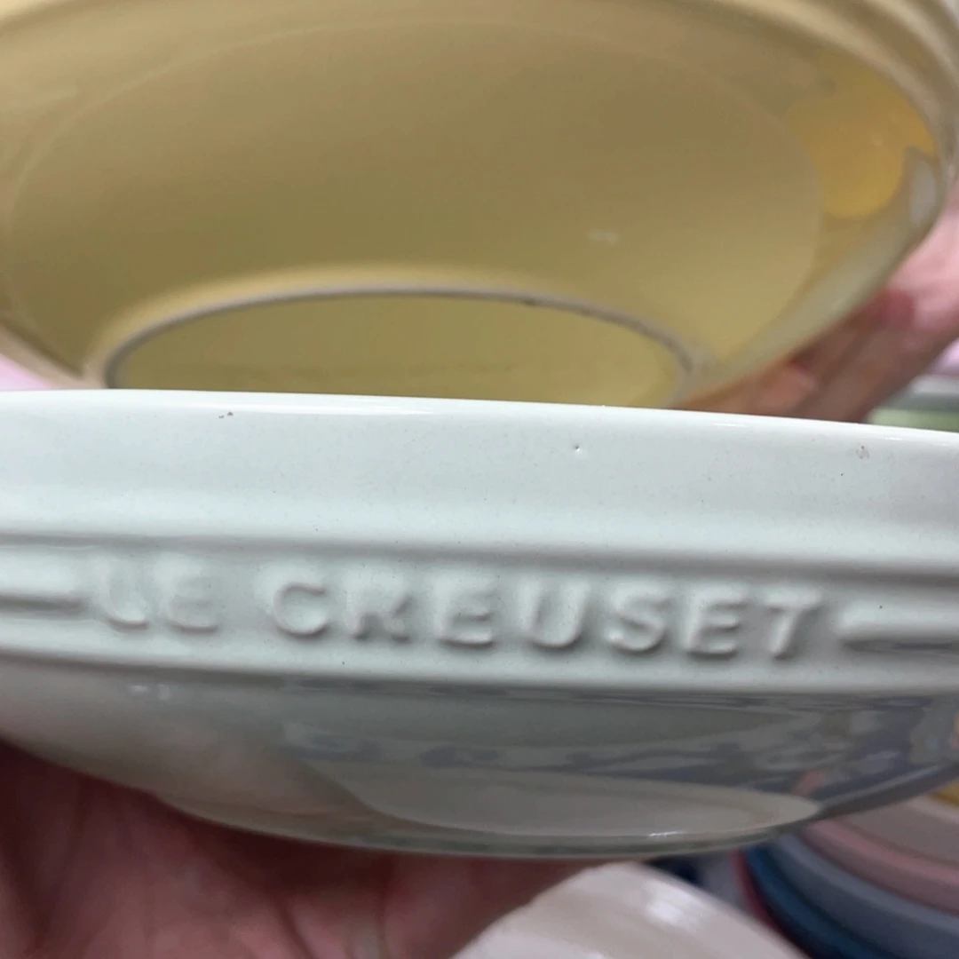 瓷片微瑕2个八英寸圆深盘