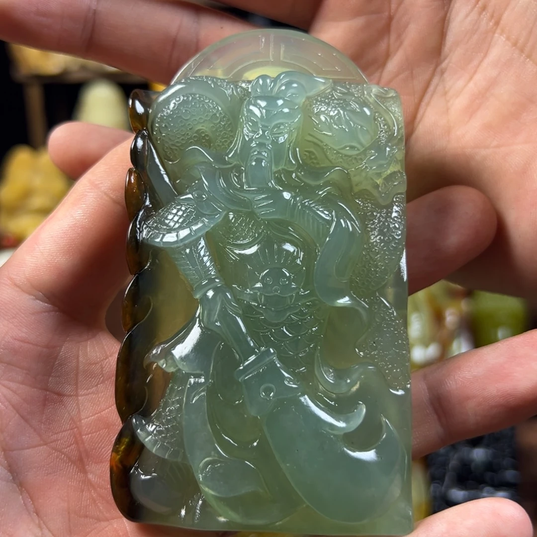 岫玉未镶嵌手把件天然岫玉