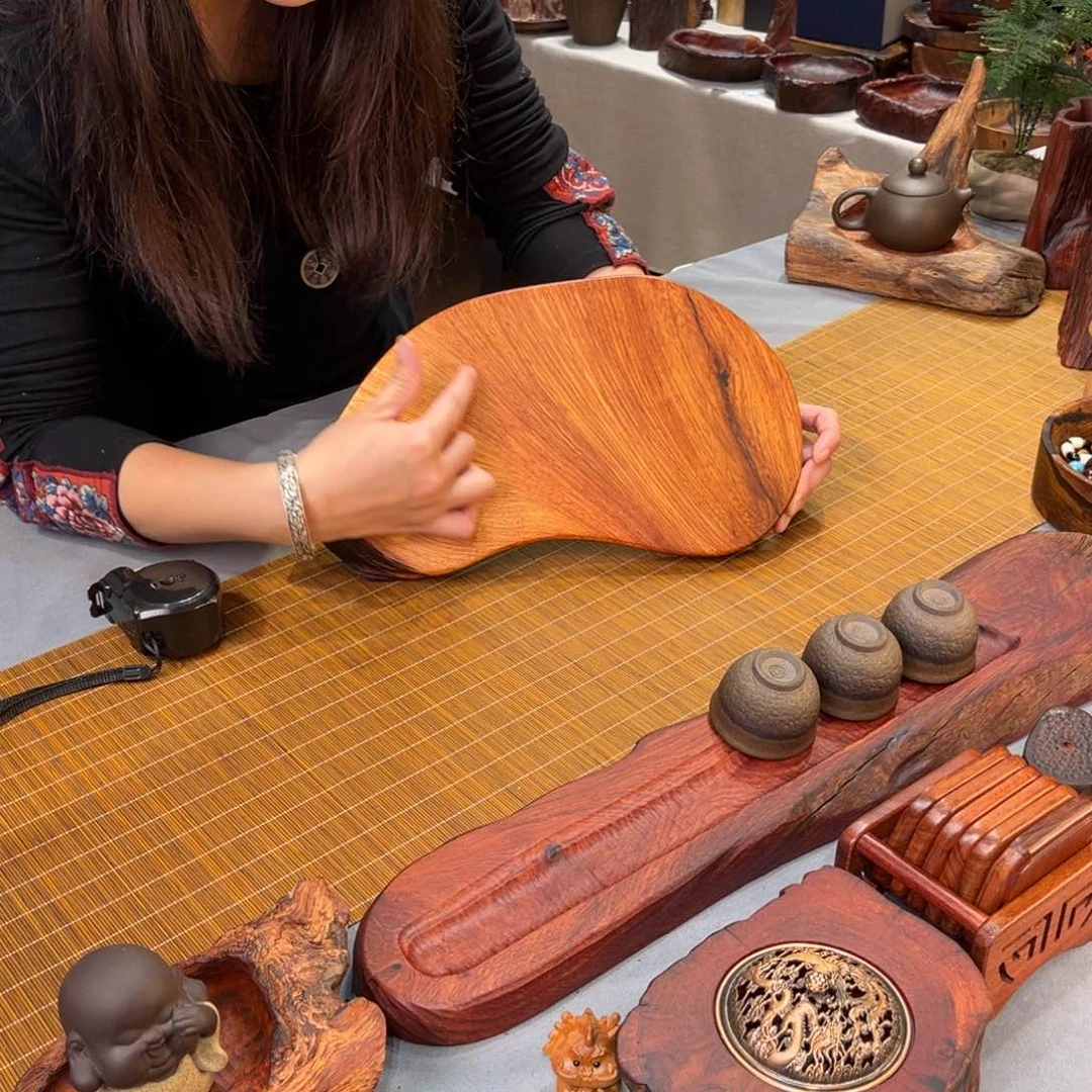 老挝花梨木干泡盘