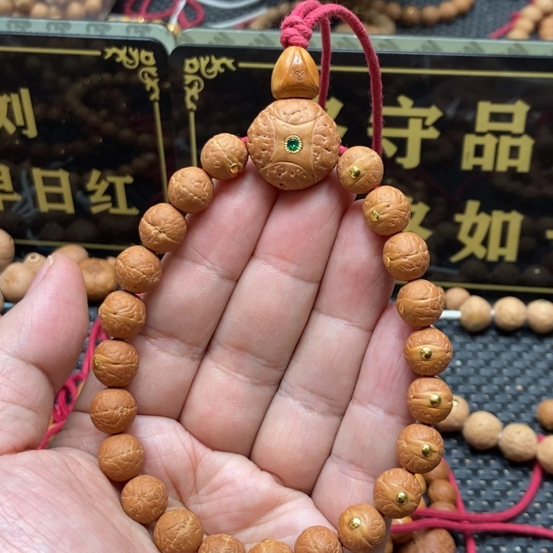 凤眼菩提手串1.0金钉手串