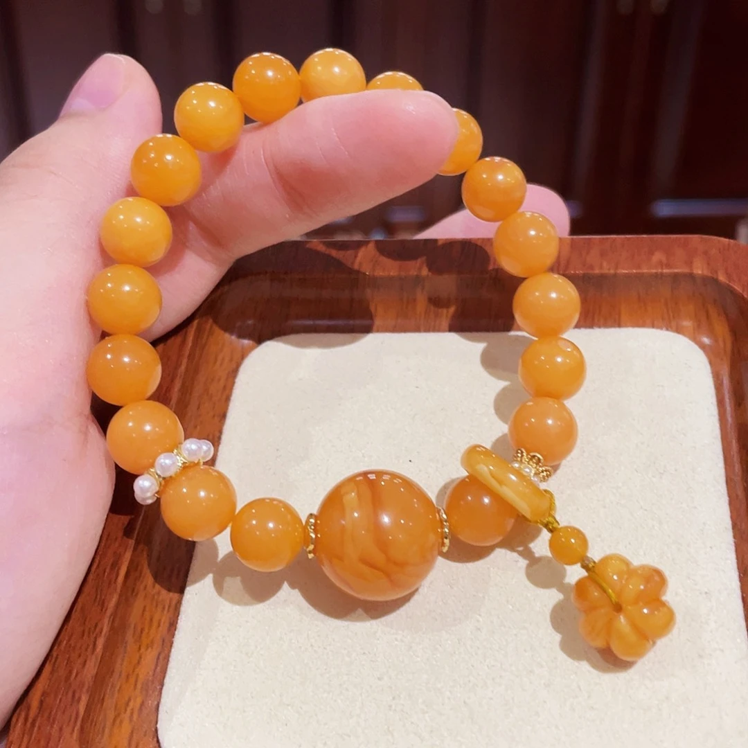 蜜蜡手链未镶嵌手串