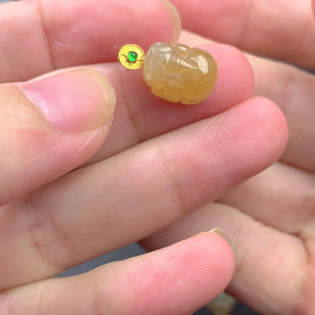 【闪购商品】颈饰18K金镶嵌翡翠翡翠