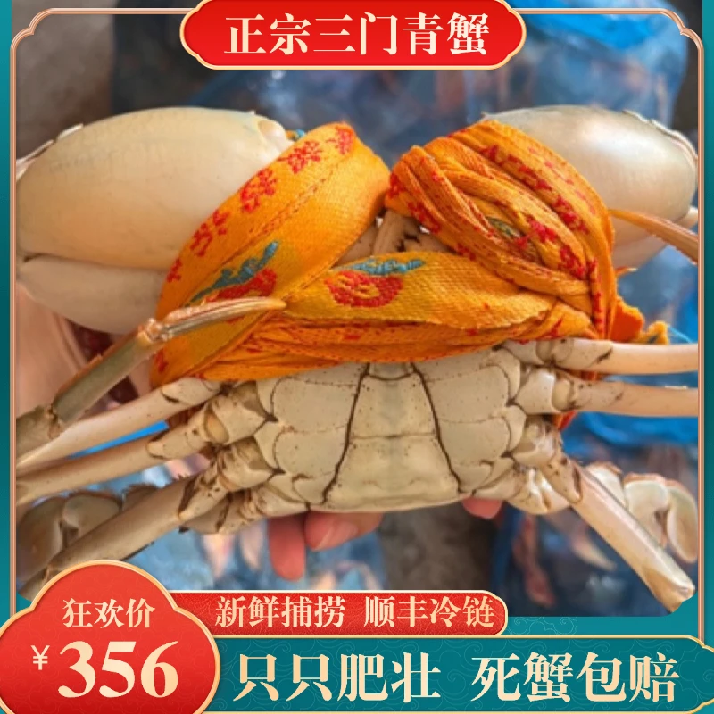 【公蟹礼盒装】正宗浙江三门鲜活大公蟹包肥包壮包鲜活顺丰三门发货