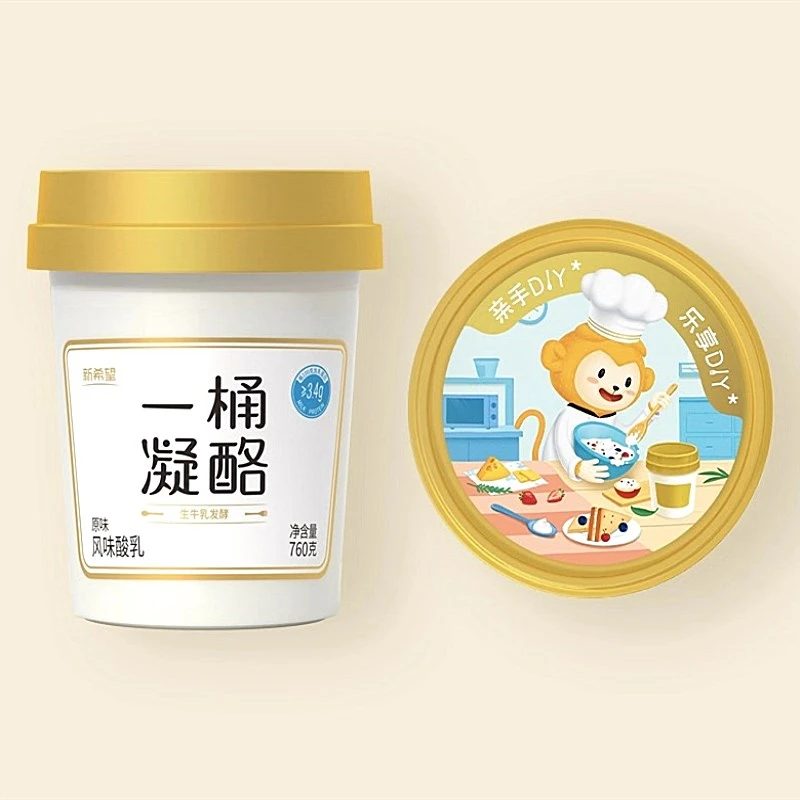 11月20日到期Vinci/达芬奇风味酸乳一桶凝酪原味/0蔗糖340g/760g发1桶酸奶