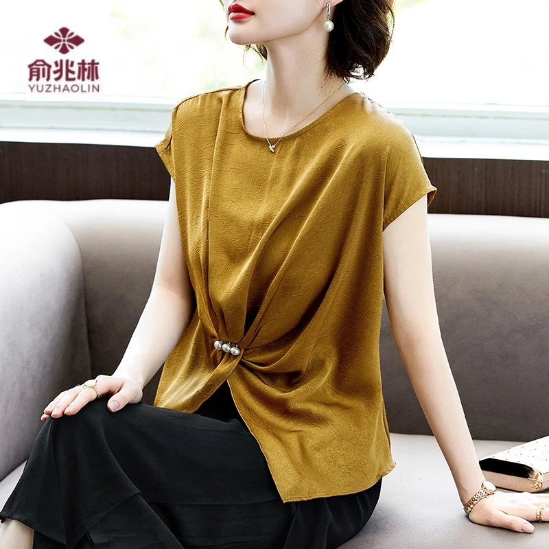 母亲节洋气衣服中年妈妈装夏季短袖套装40-50岁洋气时髦新款女装