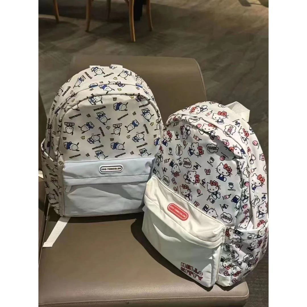 hellokitty双肩包可爱帕恰狗初高中书包布丁狗大容量轻便背包kkk