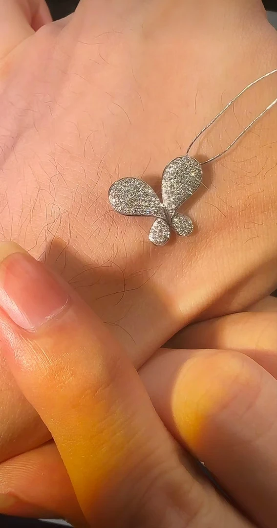 【千盟珠宝】重金 满钻大蝴蝶吊坠(不含链）