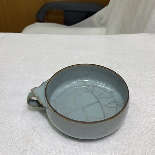 杯杭州窑青釉铁胎杯子