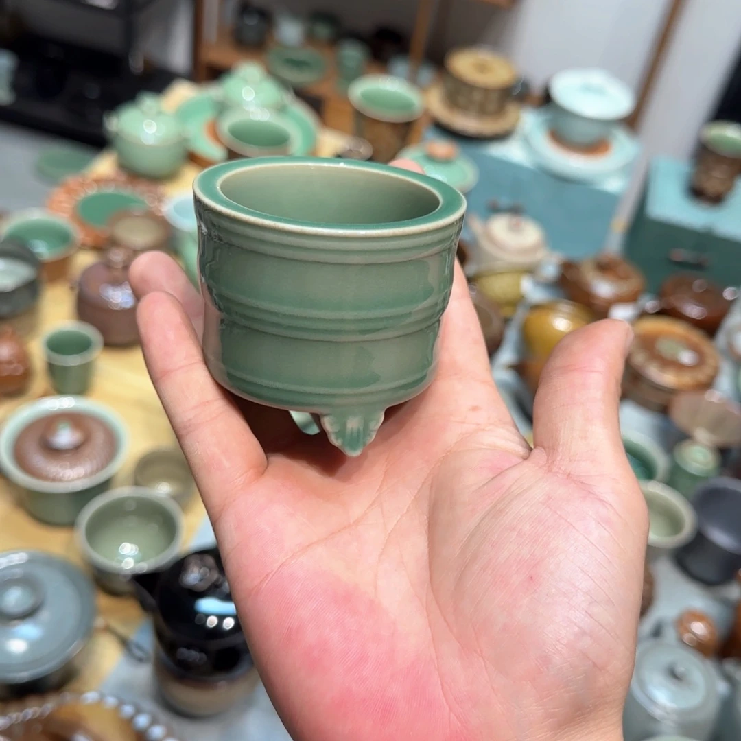 小金茶具青瓷茶器