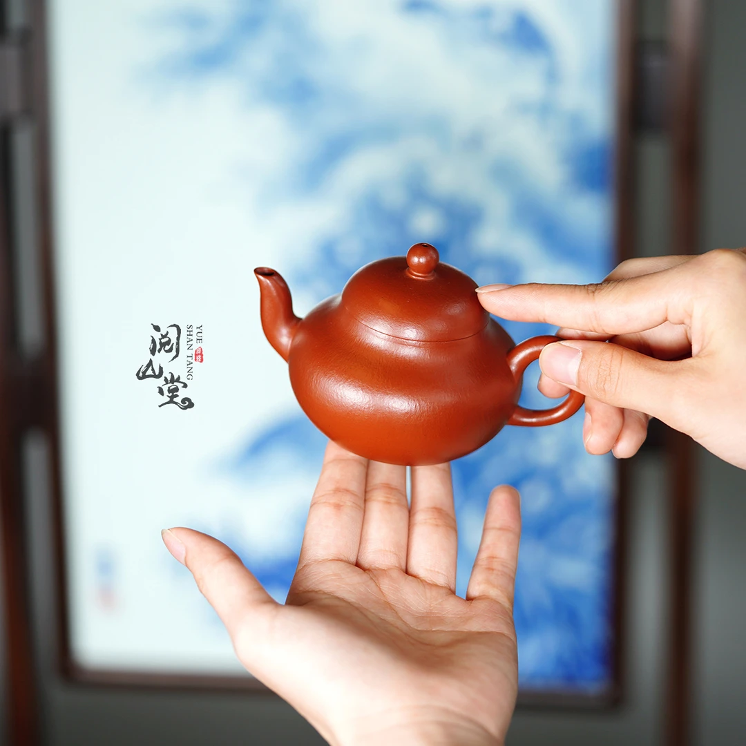 阅山堂 | 小胖梨 小煤窑朱泥 梨式紫砂壶 林隐全手工制