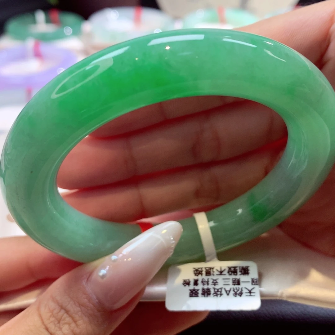 未镶嵌手镯翡翠胖圆22号66